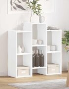 vidaXL Служебен шкаф Бяло 90 x 30 x 90 cm