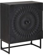 vidaXL Служебен шкаф Черен 55 x 30 x 70 см