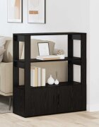 vidaXL Служебен шкаф Черен дъб 30 x 80 x 90 см Инженерна дървесина