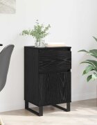 vidaXL Служебен шкаф Черен дъб 35 x 40 x 70 см Инженерна дървесина