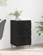 vidaXL Служебен шкаф Черен дъб 35 x 40 x 70 см Инженерна дървесина