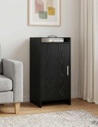 vidaXL Служебен шкаф Черен дъб 40 x 36 x 80 см Инженерна дървесина