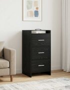 vidaXL Служебен шкаф Черен дъб 40 x 36 x 80 см Инженерна дървесина