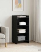 vidaXL Служебен шкаф Черен дъб 40 x 36 x 80 см Инженерна дървесина