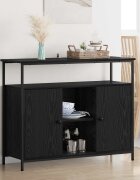 vidaXL Служебен шкаф Черния дъб 100 x 35 x 80 см Инженерна дървесина