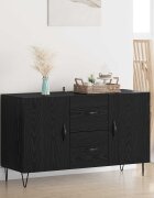 vidaXL Служебен шкаф Черния дъб 100 x 36 x 60 см Инженерна дървесина