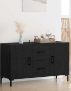 vidaXL Служебен шкаф Черния дъб 100 x 36 x 60 см Инженерна дървесина