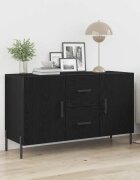 vidaXL Служебен шкаф Черния дъб 100 x 36 x 60 см Инженерна дървесина