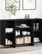 vidaXL Служебен шкаф Черния дъб 120 x 30 x 75 см Инженерна дървесина