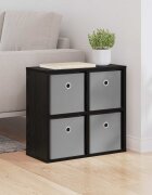 vidaXL Служебен шкаф Черния дъб 495 x 22 x 47 см
