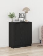 vidaXL Служебен шкаф Черния дъб 60 x 30 x 70 см Инженерна дървесина