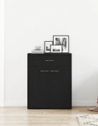 vidaXL Служебен шкаф Черния дъб 60 x 30 x 75 cm Инженерна дървесина