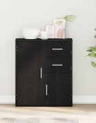 vidaXL Служебен шкаф Черния дъб 60 x 31 x 70 см Инженерна дървесина