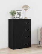 vidaXL Служебен шкаф Черния дъб 60 x 31 x 84 см Инженерна дървесина