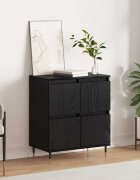 vidaXL Служебен шкаф Черния дъб 60 x 35 x 70 cm