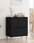 vidaXL Служебен шкаф Черния дъб 60 x 35 x 70 cm Инженерна дървесина