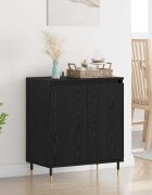 vidaXL Служебен шкаф Черния дъб 60 x 35 x 70 cm Инженерна дървесина