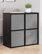 vidaXL Служебен шкаф Черния дъб 685 x 32 x 67 см