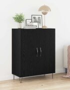 vidaXL Служебен шкаф Черния дъб 695 x 34 x 90 см Инженерна дървесина