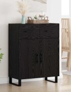 vidaXL Служебен шкаф Черния дъб 695 x 34 x 90 см Инженерна дървесина