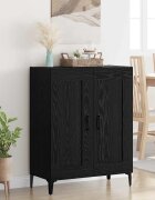 vidaXL Служебен шкаф Черния дъб 695 x 34 x 90 см Инженерна дървесина