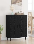 vidaXL Служебен шкаф Черния дъб 695 x 34 x 90 см Инженерна дървесина