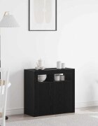 vidaXL Служебен шкаф Черния дъб 80 x 35 x 75 cm Инженерна дървесина