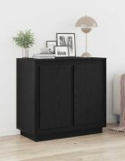 vidaXL Служебен шкаф Черния дъб 80 x 40 x 75 см Инженерна дървесина