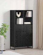 vidaXL Служебен шкаф Черния дъб 81 x 36 x 150.5 см Инженерна дървесина
