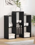 vidaXL Служебен шкаф Черния дъб 90 x 30 x 90 cm
