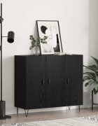 vidaXL Служебен шкаф Черния дъб 90 x 325 x 80 см Инженерна дървесина