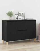 vidaXL Служебен шкаф Черно 102 x 35 x 60 см Инженерна дървесина