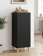 vidaXL Служебен шкаф Черно 33 x 345 x 90 см Инженерна дървесина