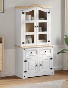 vidaXL Служебен шкаф CORONA Бяло 100 x 485 x 179 см