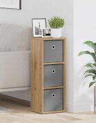 vidaXL Служебен шкаф Дъб 255 x 22 x 695 см