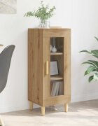 vidaXL Служебен шкаф Дъб 34.5 x 32.5 x 90 см Инженерна дървесина