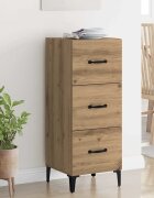 vidaXL Служебен шкаф Дъб 345 x 34 x 90 см Инженерна дървесина