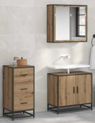 vidaXL Служебен шкаф Дъб 35.5 x 35 x 76 см
