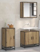vidaXL Служебен шкаф Дъб 355 x 35 x 76 см