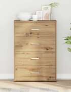 vidaXL Служебен шкаф Дъб 60 x 31 x 84 см Инженерна дървесина