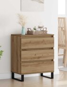 vidaXL Служебен шкаф Дъб 60 x 35 x 70 cm Инженерна дървесина
