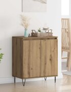 vidaXL Служебен шкаф Дъб 60 x 35 x 70 cm Инженерна дървесина
