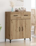 vidaXL Служебен шкаф Дъб 695 x 34 x 90 см Инженерна дървесина