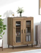 vidaXL Служебен шкаф Дъб 695 x 34 x 90 см Инженерна дървесина