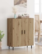 vidaXL Служебен шкаф Дъб 695 x 34 x 90 см Инженерна дървесина
