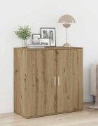 vidaXL Служебен шкаф Дъб 79 x 38 x 80 см Инженерна дървесина