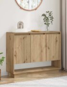vidaXL Служебен шкаф Дъб 97 x 29 x 75 см Инженерна дървесина