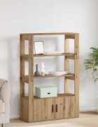 vidaXL Служебен шкаф дъб артизан 30 x 80 x 119.5 см