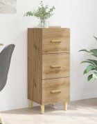 vidaXL Служебен шкаф дъб артизан 34.5 x 34 x 90 см Инженерна дървесина