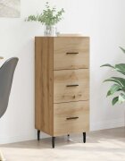 vidaXL Служебен шкаф дъб артизан 34 x 34.5 x 90 см Инженерна дървесина